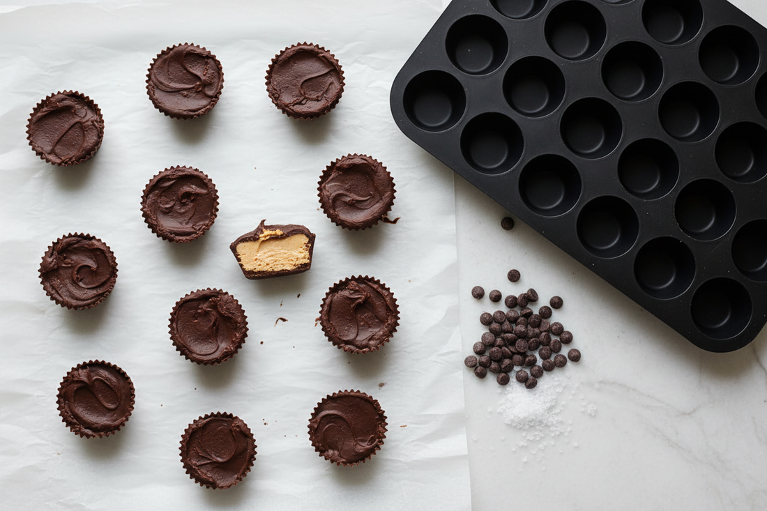 How to Make Chocolate & Peanut Butter Cups Using Silicone Baking Cups