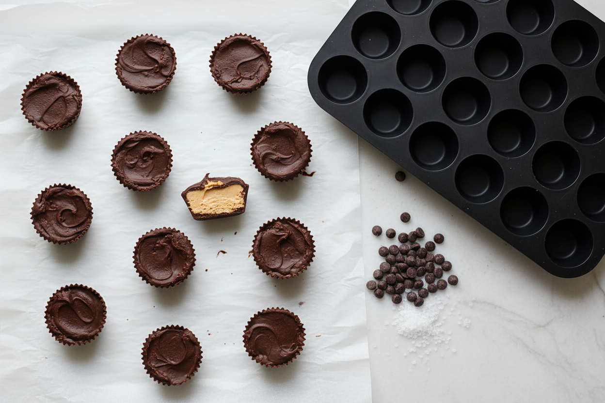 How to Make Chocolate & Peanut Butter Cups Using Silicone Baking Cups