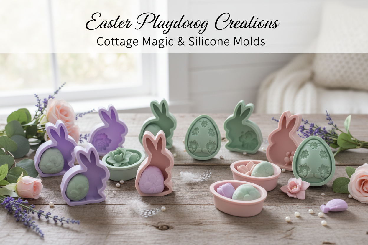 🐣 Easter Play Dough + Silicone Molds = The Ultimate Sensory Craft Activity