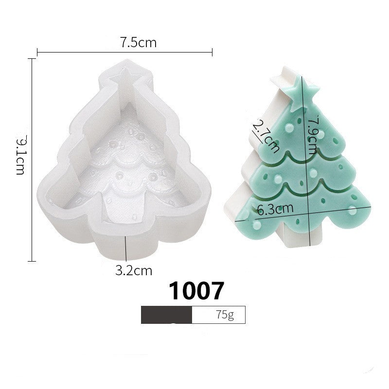 Holiday Silicone Mold - Gingerbread Man, Christmas Tree & Reindeer