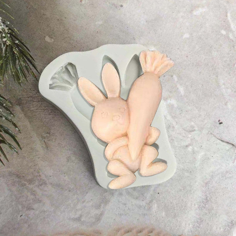 3D Easter Bunny Silicone Mold - Cake, Fondant & Resin