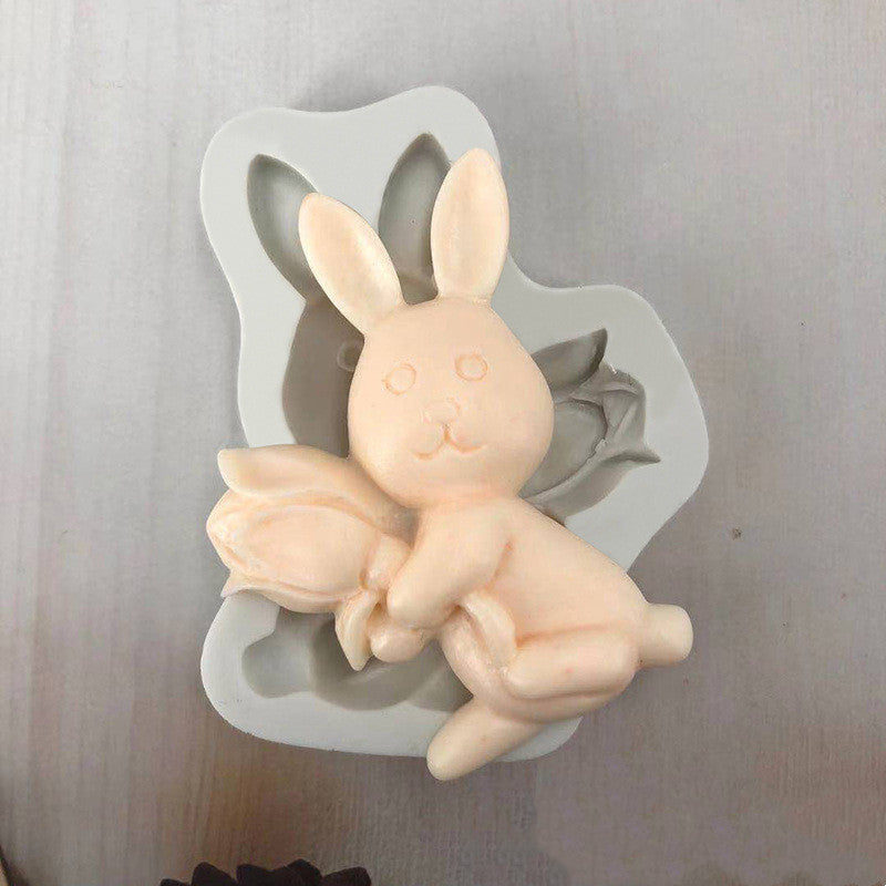 3D Easter Bunny Silicone Mold - Cake, Fondant & Resin