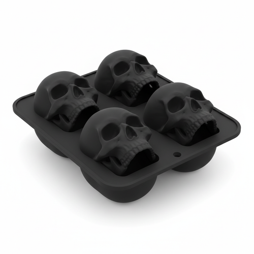 4-cavity skull mold