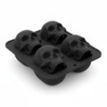 Black Silicone Skull Mold for Ice & Baking