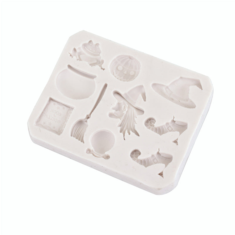 Halloween Witch Silicone Mold - Baking, Soap & Resin Crafting