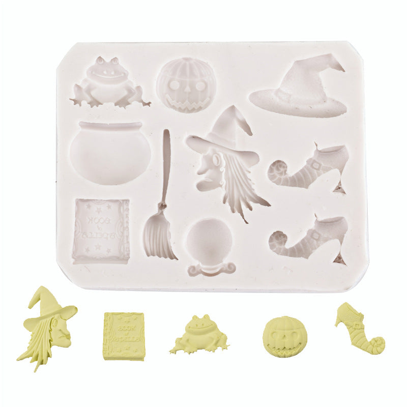 Halloween Witch Silicone Mold - Baking, Soap & Resin Crafting