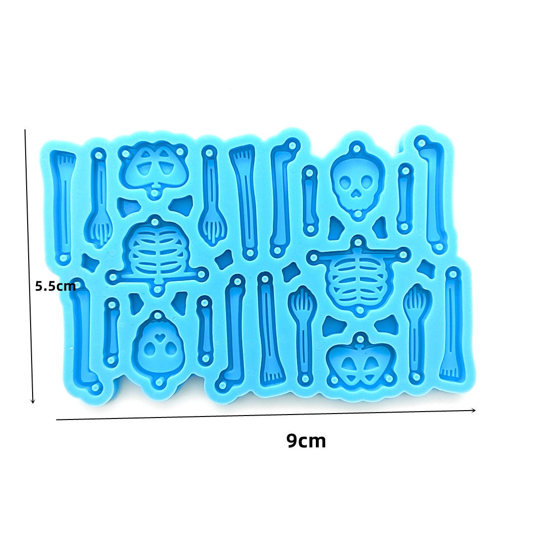 Skeleton Bones Silicone Mold – Resin, Chocolate & Halloween Crafts