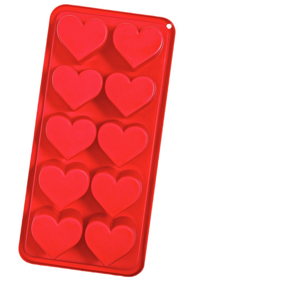 Heart-Shaped Love Ice Cube Mold – Flexible Silicone, Easy-Release