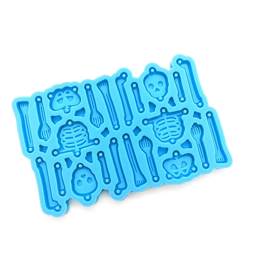 Skeleton Bones Silicone Mold – Resin, Chocolate & Halloween Crafts