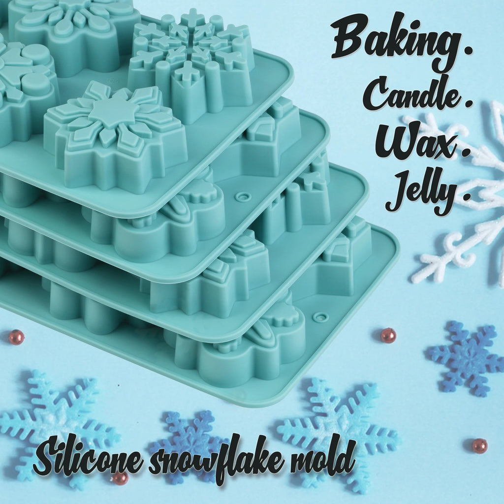 Silicone Snowflake Mold – Christmas Baking, Candles, Candy & Desserts