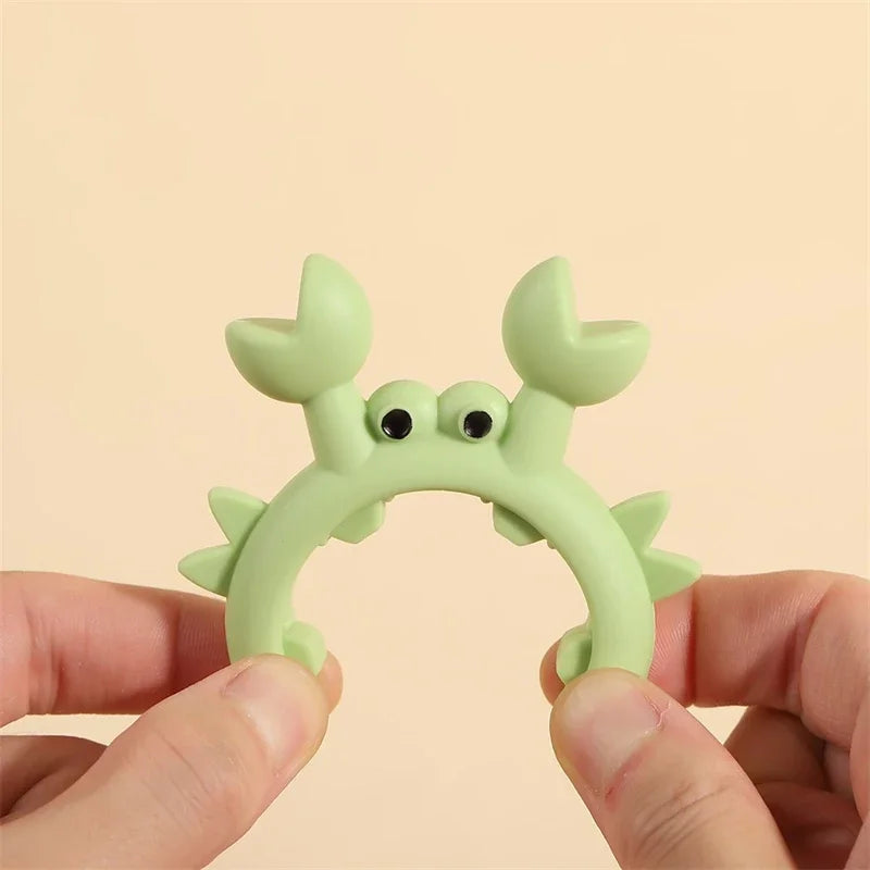 Silicone Crab Spoon Rest & Pot Clip – Heat-Resistant Kitchen Holder