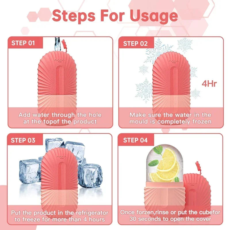 Silicone Ice Face Roller – Puffiness Relief, Pore Tightening & Glow