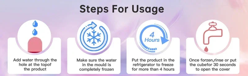 Silicone Ice Face Roller – Puffiness Relief, Pore Tightening & Glow
