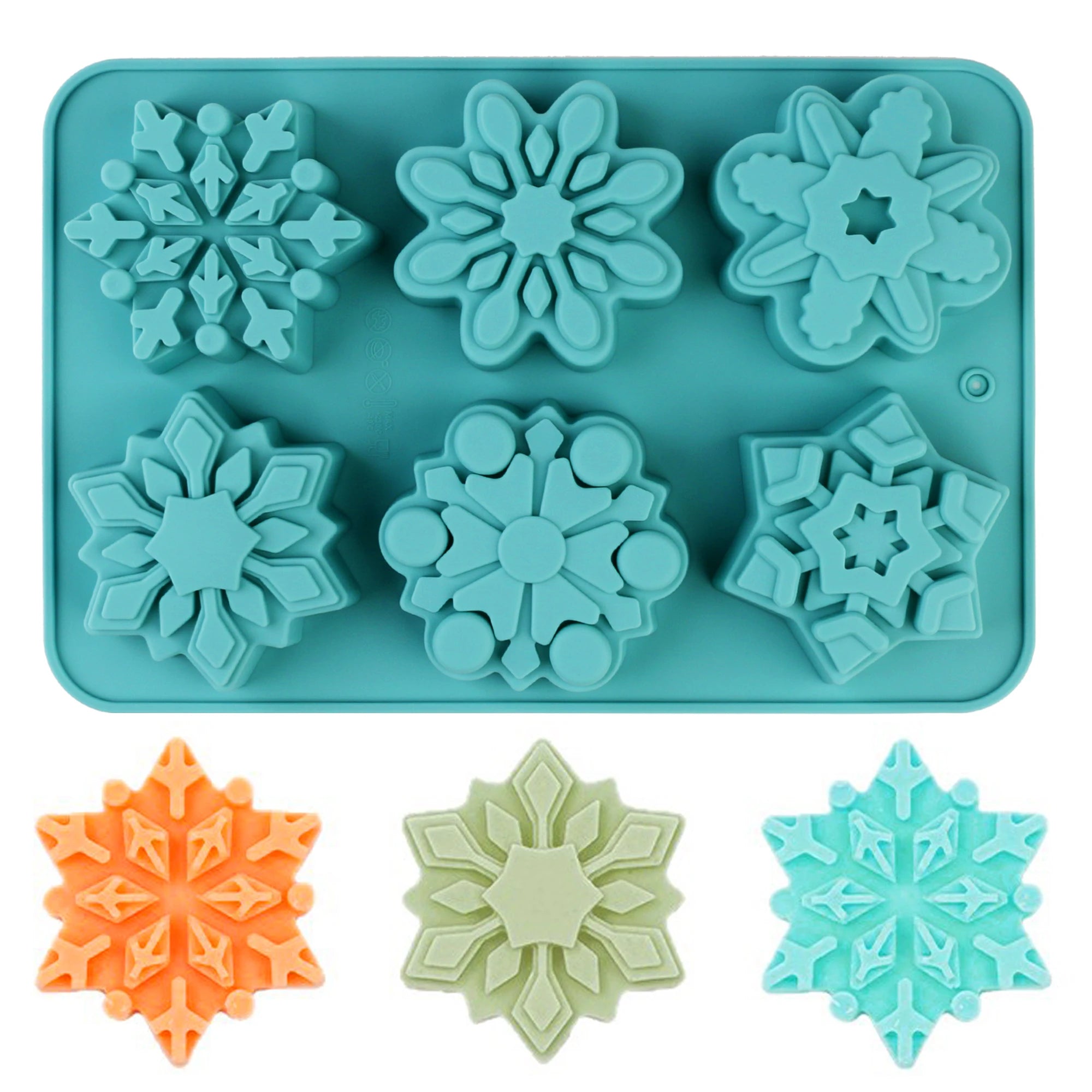 Silicone Snowflake Mold – Christmas Baking, Candles, Candy & Desserts