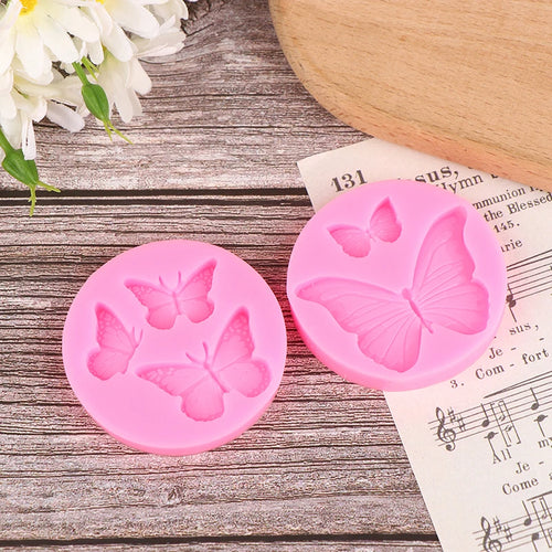 1Pc Butterfly Silicone Molds Mini Butterfly Cake Fondant Mold for DIY Chocolate Candy Cupcake Topper Decoration Desserts Mold