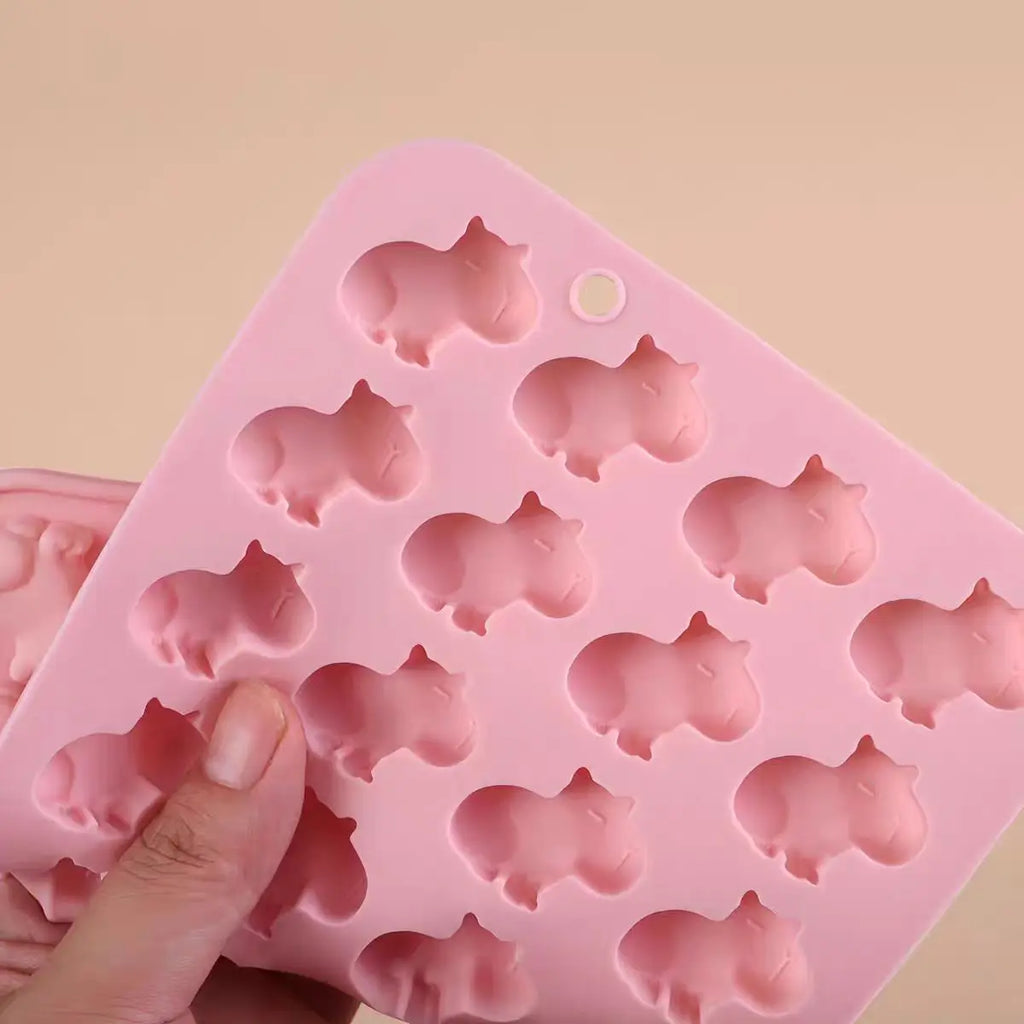 Capybara Silicone Mold – Chocolate, Gummy, Ice Cube & Soap Mold