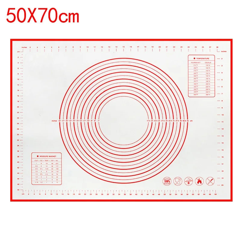 Silicone Baking Mat & Kneading Pad – Non-Stick Dough Mat for Pizza, Bread & Pastry