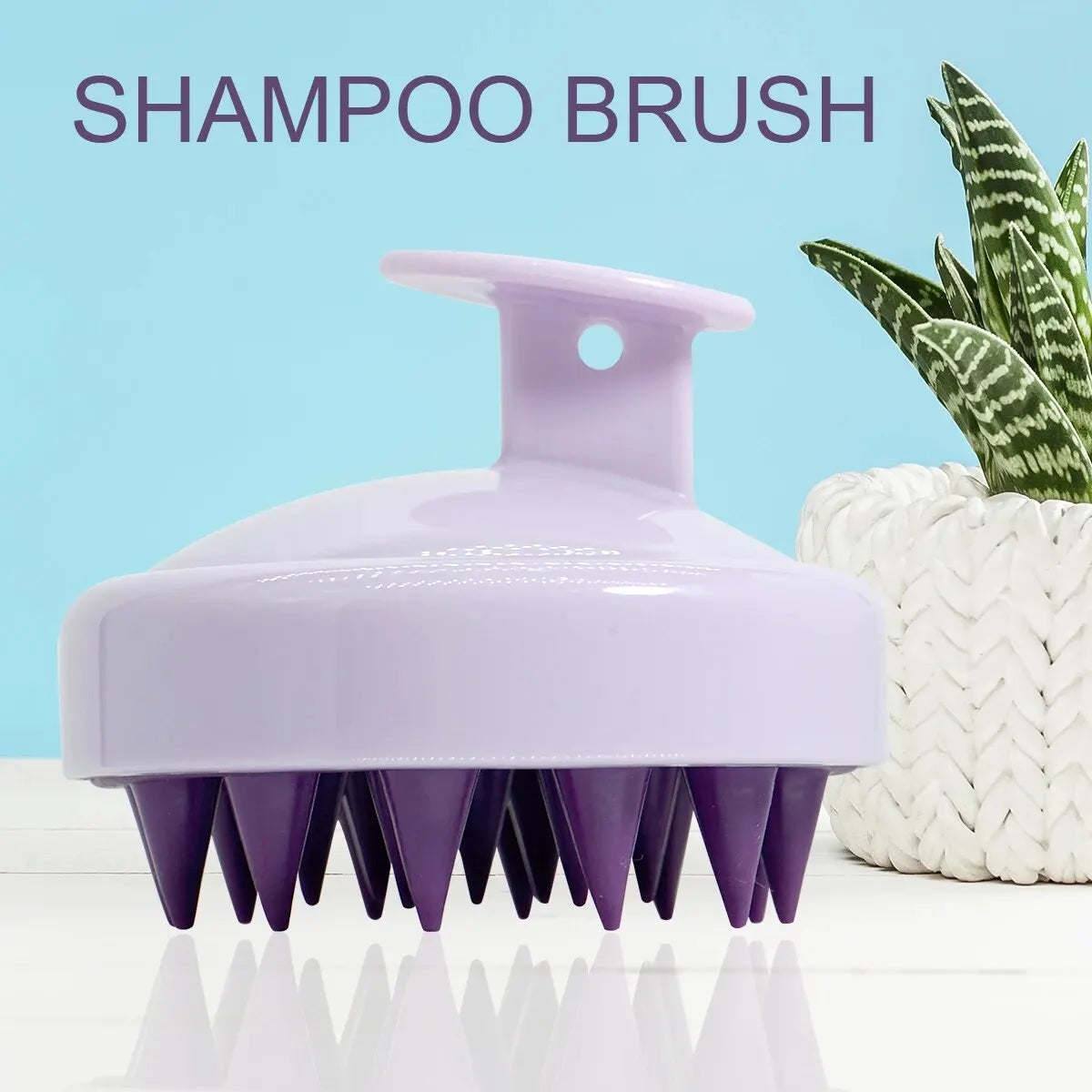 Silicone Scalp Massager Brush – Shampoo, Hair & Body Massage