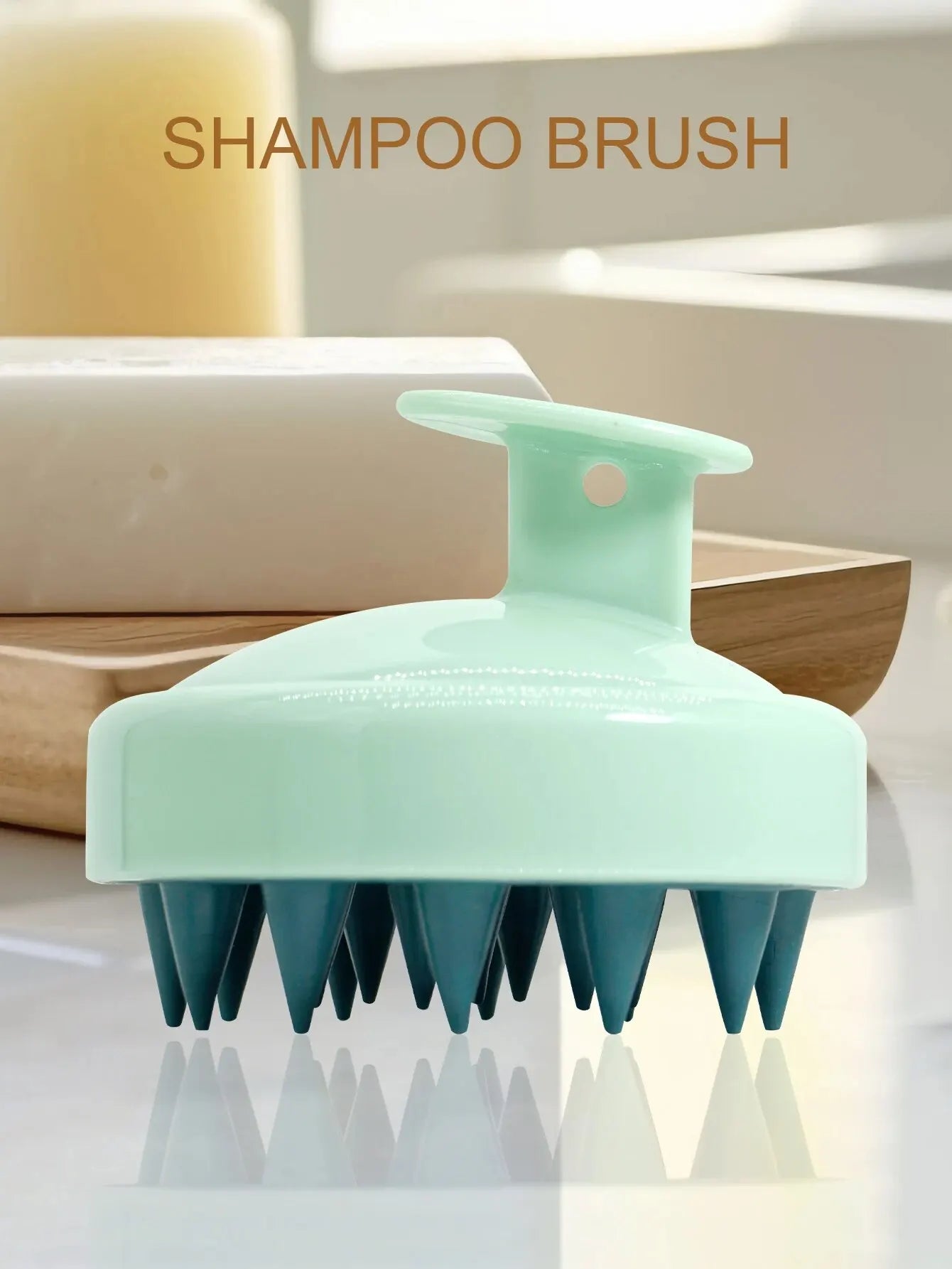 Silicone Scalp Massager Brush – Shampoo, Hair & Body Massage