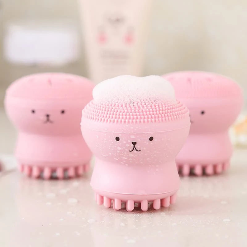 Silicone Face Cleansing Brush – Deep Pore Scrubber & Exfoliator