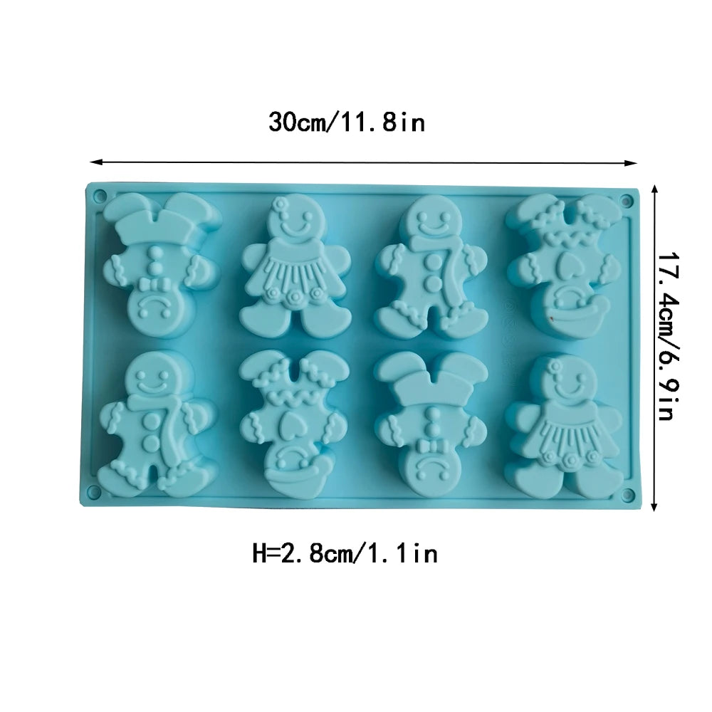 Christmas Gingerbread Silicone Mold