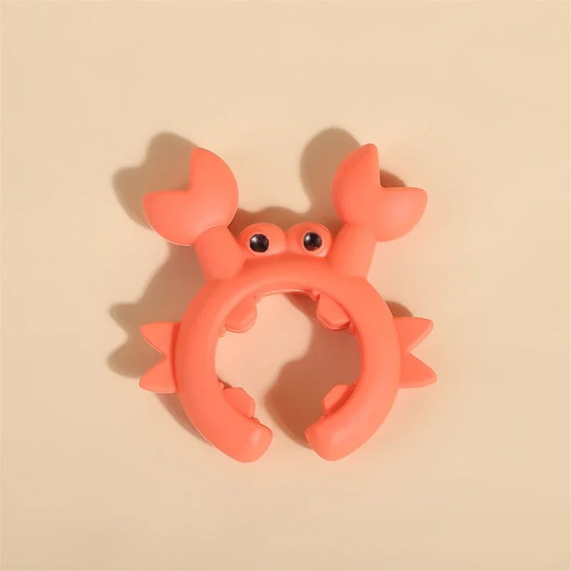 Silicone Crab Spoon Rest & Pot Clip – Heat-Resistant Kitchen Holder