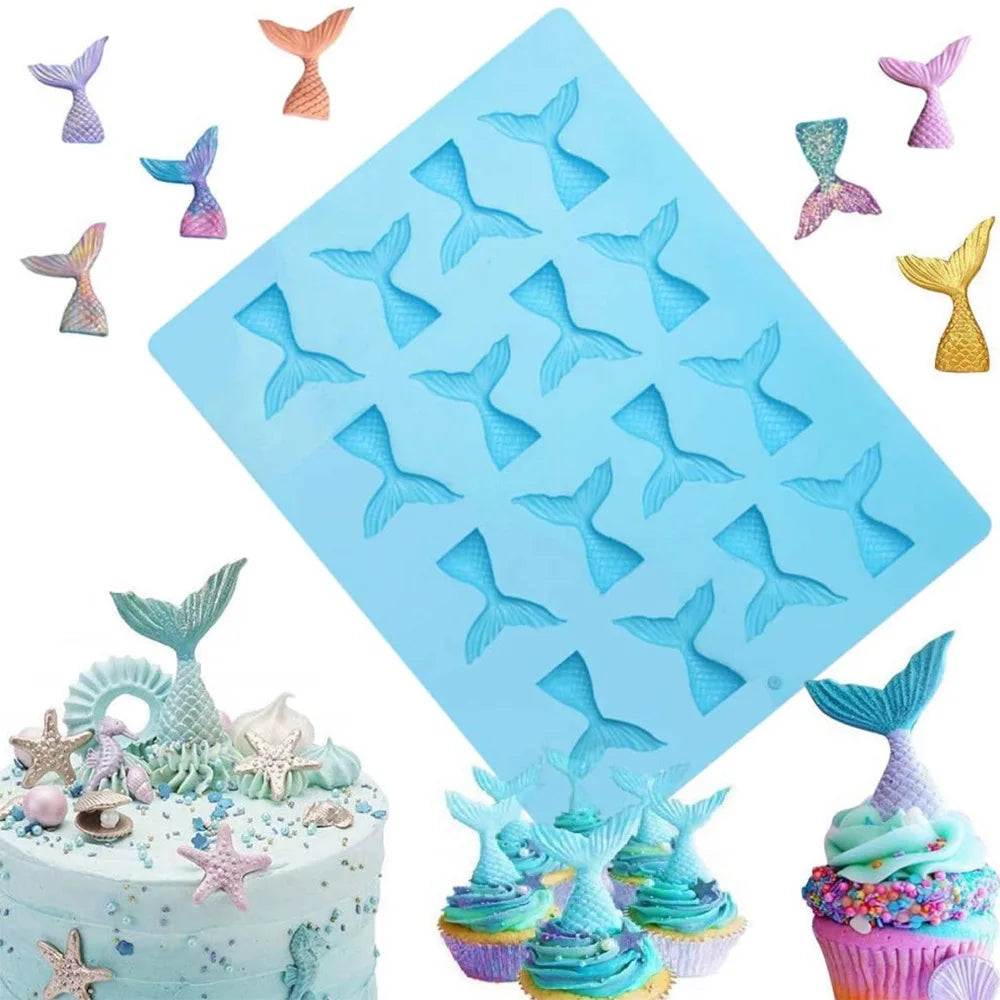 Mermaid Tail Silicone Mold – Cake, Chocolate, Resin & Soap