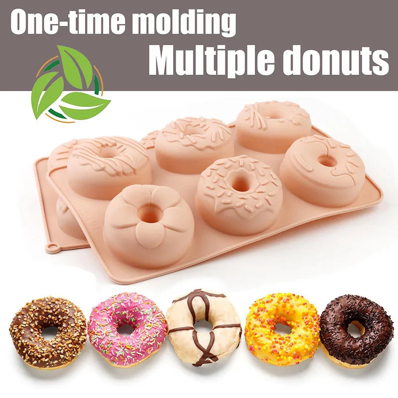 6-Cavity Silicone Mini Donut Cake Pan – Non-Stick Mold