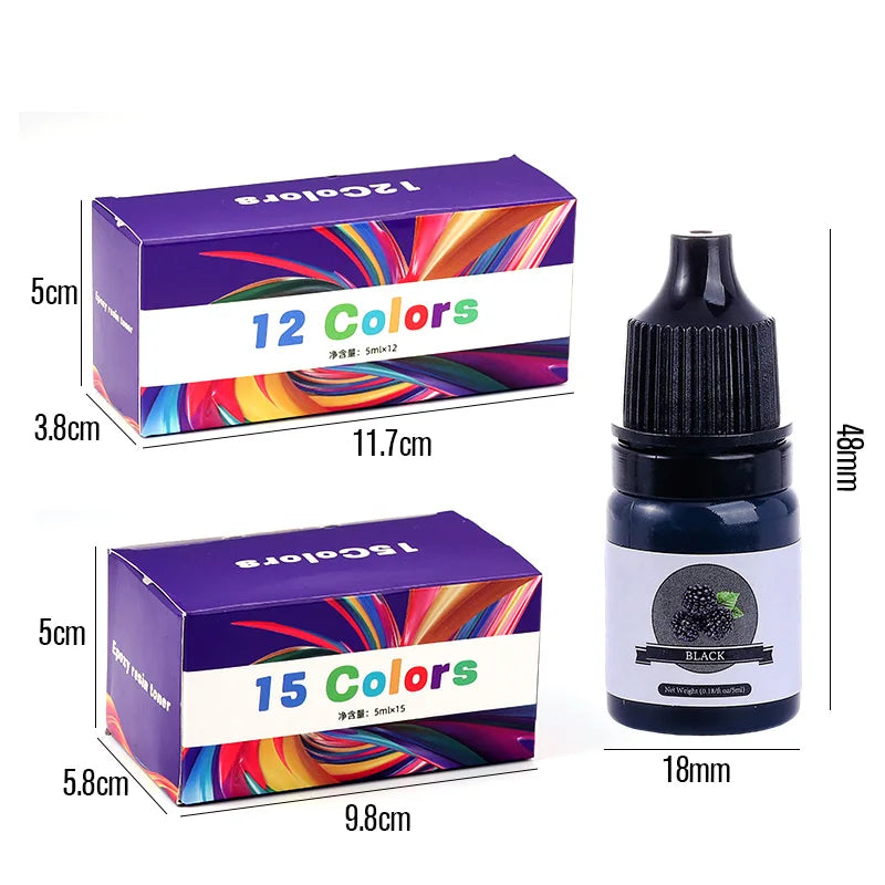 Epoxy Resin Color Pigment Set – 24 Vivid Colors for Jewelry, Art & DIY Crafts