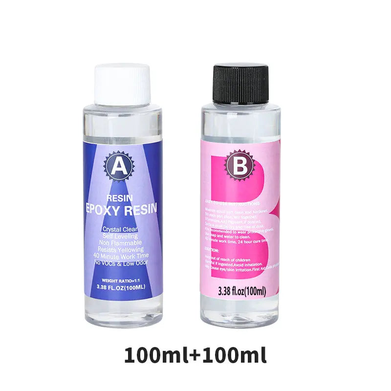 Crystal Clear Epoxy Resin Kit – High Gloss Coating & Casting for Jewelry, Art & Crafts