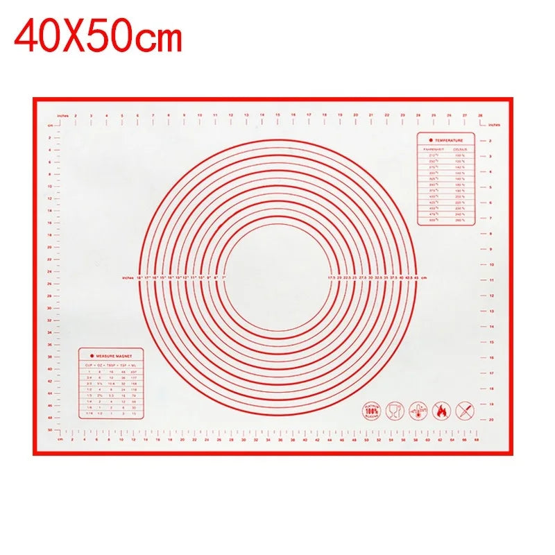 Silicone Baking Mat & Kneading Pad – Non-Stick Dough Mat for Pizza, Bread & Pastry