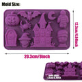 Spooky Halloween Silicone Mold – Chocolate, Candy, Soap & Candle Mold