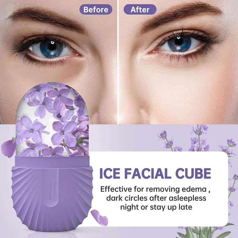 Silicone Ice Face Roller – Puffiness Relief, Pore Tightening & Glow