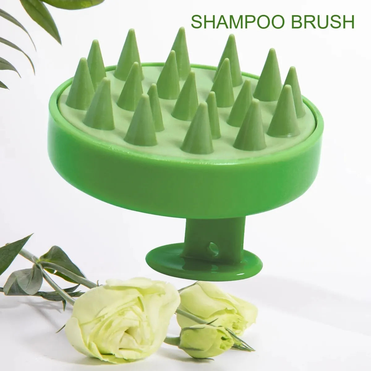 Silicone Scalp Massager Brush – Shampoo, Hair & Body Massage