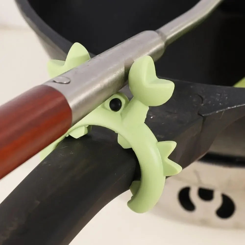 Silicone Crab Spoon Rest & Pot Clip – Heat-Resistant Kitchen Holder