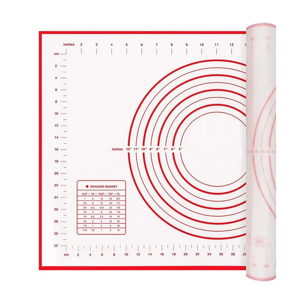 Silicone Baking Mat & Kneading Pad – Non-Stick Dough Mat for Pizza, Bread & Pastry