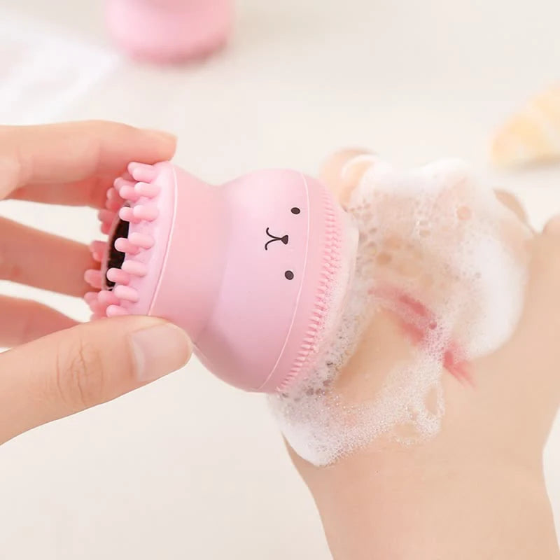 Silicone Face Cleansing Brush – Deep Pore Scrubber & Exfoliator