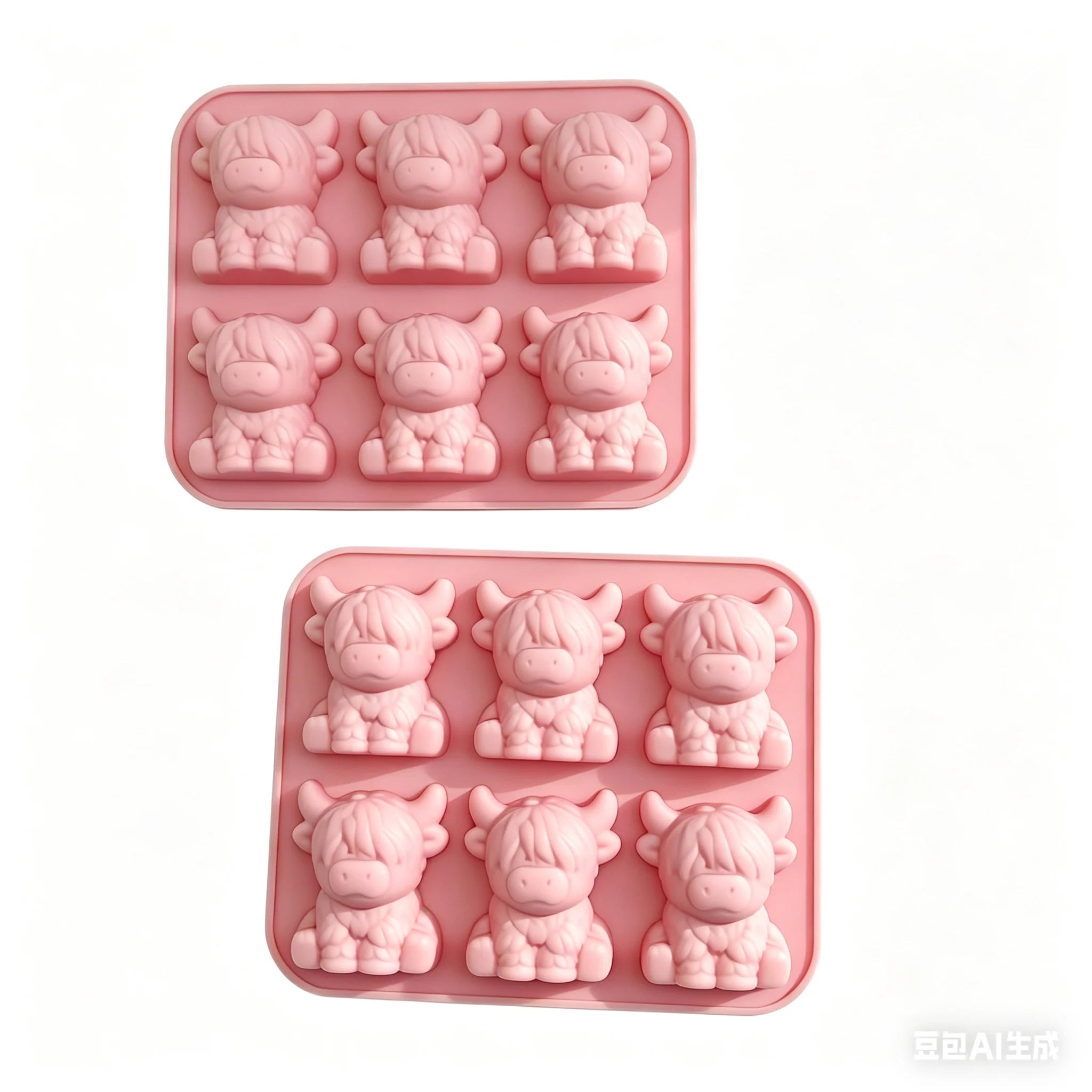 Highland Cow Silicone Mold – Ice Cubes, Chocolate & Crafts