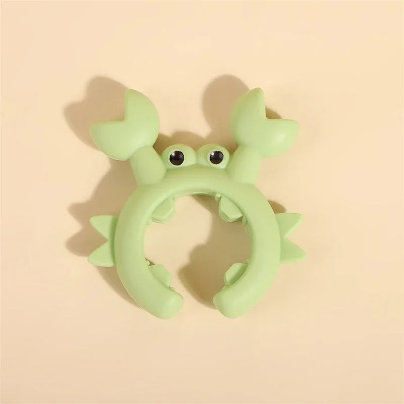 Silicone Crab Spoon Rest & Pot Clip – Heat-Resistant Kitchen Holder