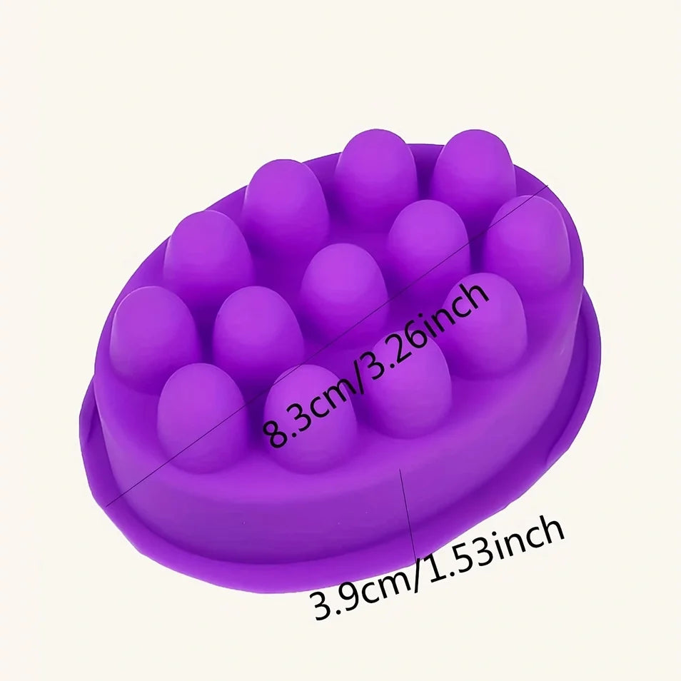 3D Silicone Massage Soap Bar Mold – Handmade Therapy Bar