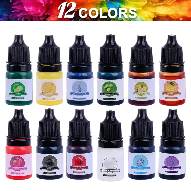 Epoxy Resin Color Pigment Set – 24 Vivid Colors for Jewelry, Art & DIY Crafts