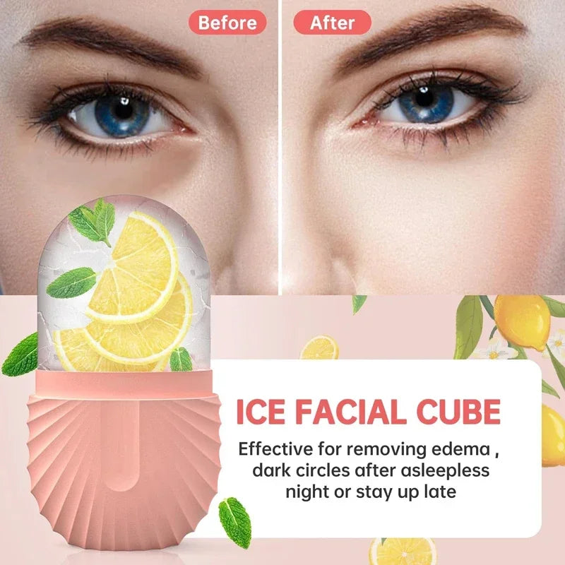 Silicone Ice Face Roller – Puffiness Relief, Pore Tightening & Glow