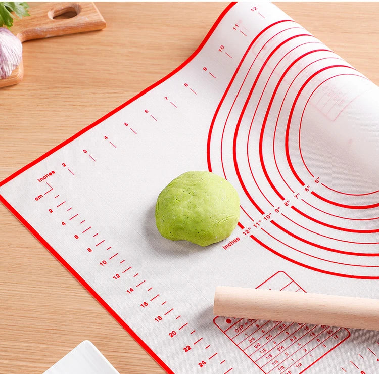Silicone Baking Mat & Kneading Pad – Non-Stick Dough Mat for Pizza, Bread & Pastry