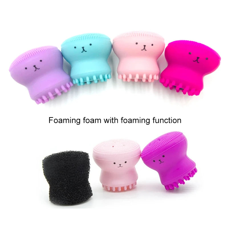 Silicone Face Cleansing Brush – Deep Pore Scrubber & Exfoliator