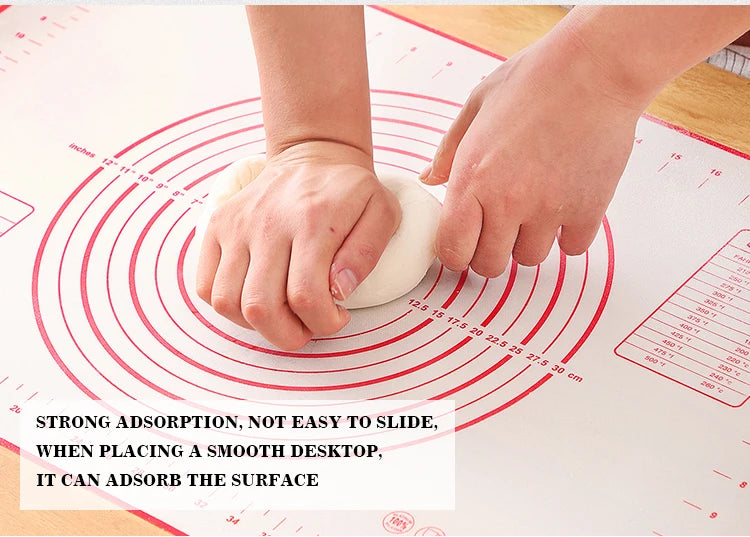 Silicone Baking Mat & Kneading Pad – Non-Stick Dough Mat for Pizza, Bread & Pastry