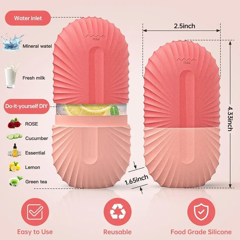 Silicone Ice Face Roller – Puffiness Relief, Pore Tightening & Glow