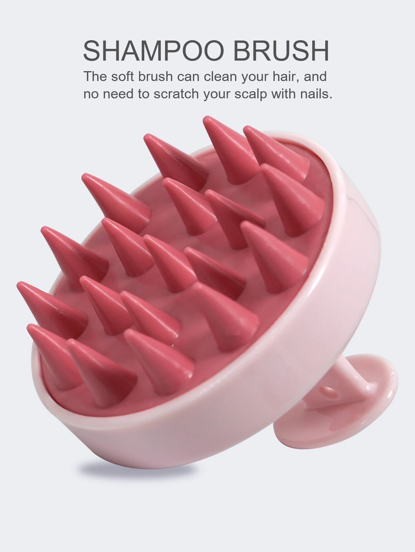 Silicone Scalp Massager Brush – Shampoo, Hair & Body Massage