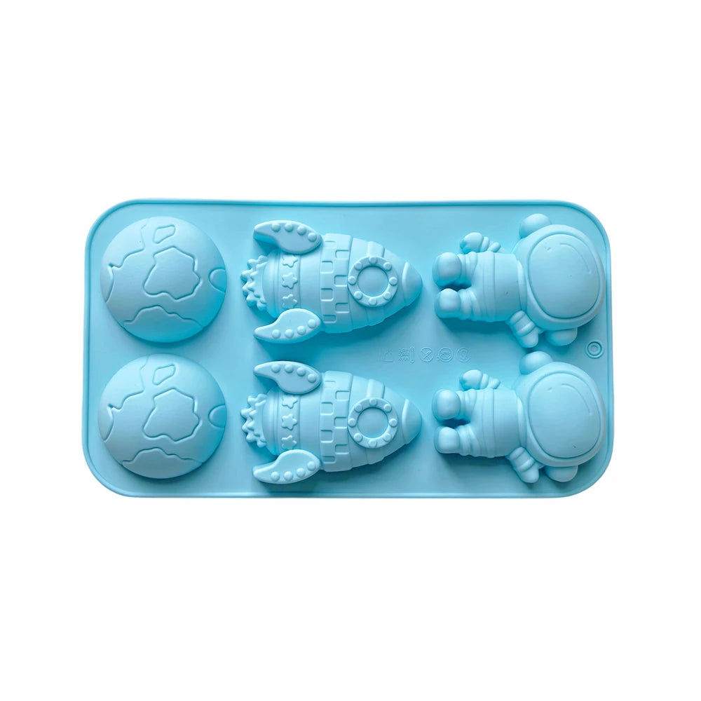 Space Silicone Mold | Rocket, Planet & Astronaut | Baking & Crafts