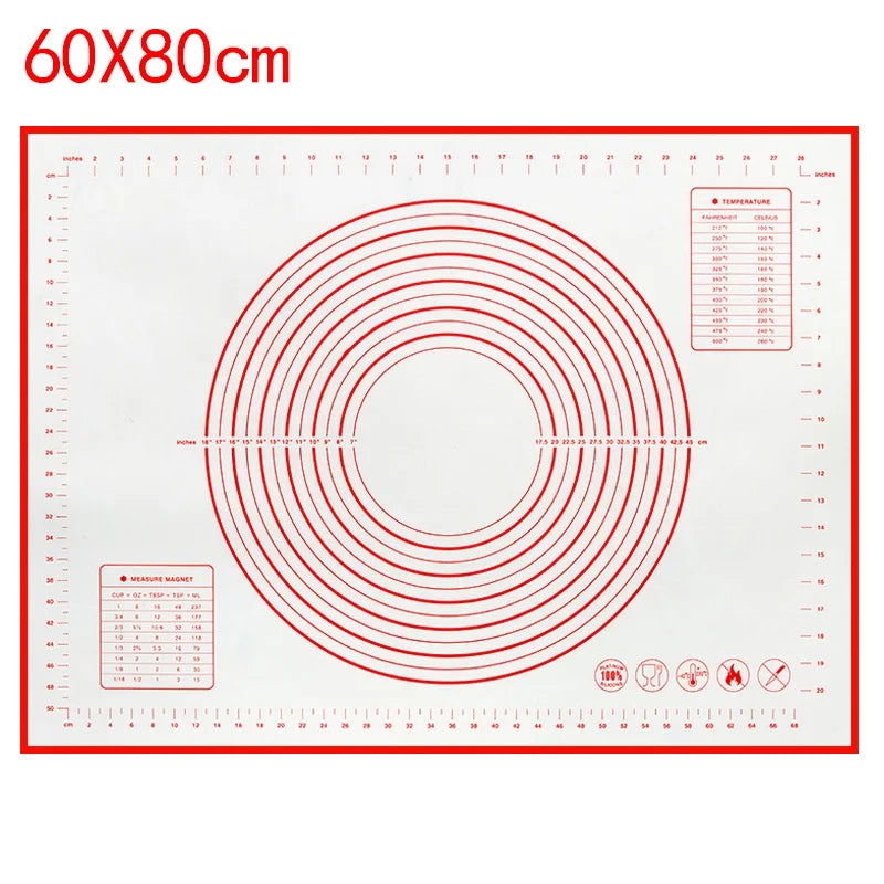 Silicone Baking Mat & Kneading Pad – Non-Stick Dough Mat for Pizza, Bread & Pastry
