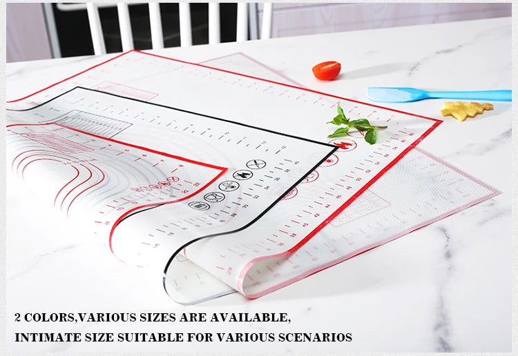 Silicone Baking Mat & Kneading Pad – Non-Stick Dough Mat for Pizza, Bread & Pastry